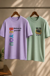 Be You & You+Me Regular Fit T-Shirt | 180 GSM | Kapda Kulture