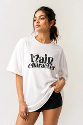 Main Character White Women’s Summer T-Shirt