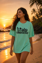 Main Character Sage Green Women’s Summer T-Shirt