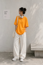 Orange Plain Women’s Summer T-Shirt