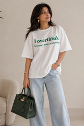 I overthink Oversized T-Shirt For Women
