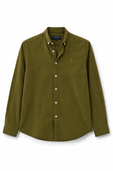 Olive Green Linen Shirt for Men | Premium Casual Shirt | Kapda Kulture