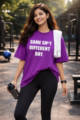 Same Shet Different Day Royal Purple Women’s Summer T-Shirt