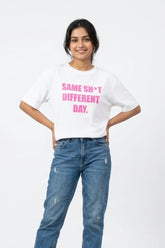 Same Shet Different Day White Women’s Summer T-Shirt