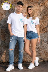 God gave me you couple oversized t shirt for men and women India Kapda Kulture matching white streetwear outfit