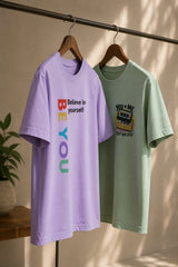 Be You & You+Me Regular Fit T-Shirt | 180 GSM | Kapda Kulture