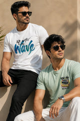 Wave & You+Me Regular Fit T-Shirt | 180 GSM | Kapda Kulture