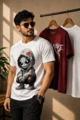 Bhut & Wake Up Regular Fit T-Shirt | 180 GSM | Kapda Kulture