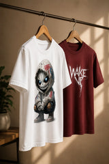 Bhut & Wake Up Regular Fit T-Shirt | 180 GSM | Kapda Kulture