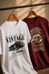 Vintage & Muscle Regular Fit T-Shirt | 180 GSM | Kapda Kulture