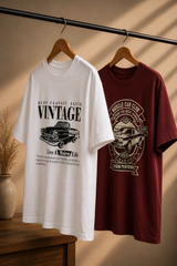 Vintage & Muscle Regular Fit T-Shirt | 180 GSM | Kapda Kulture