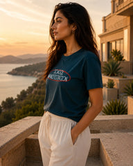 School Manifestation Petrol Navy Women’s Summer T-Shirt