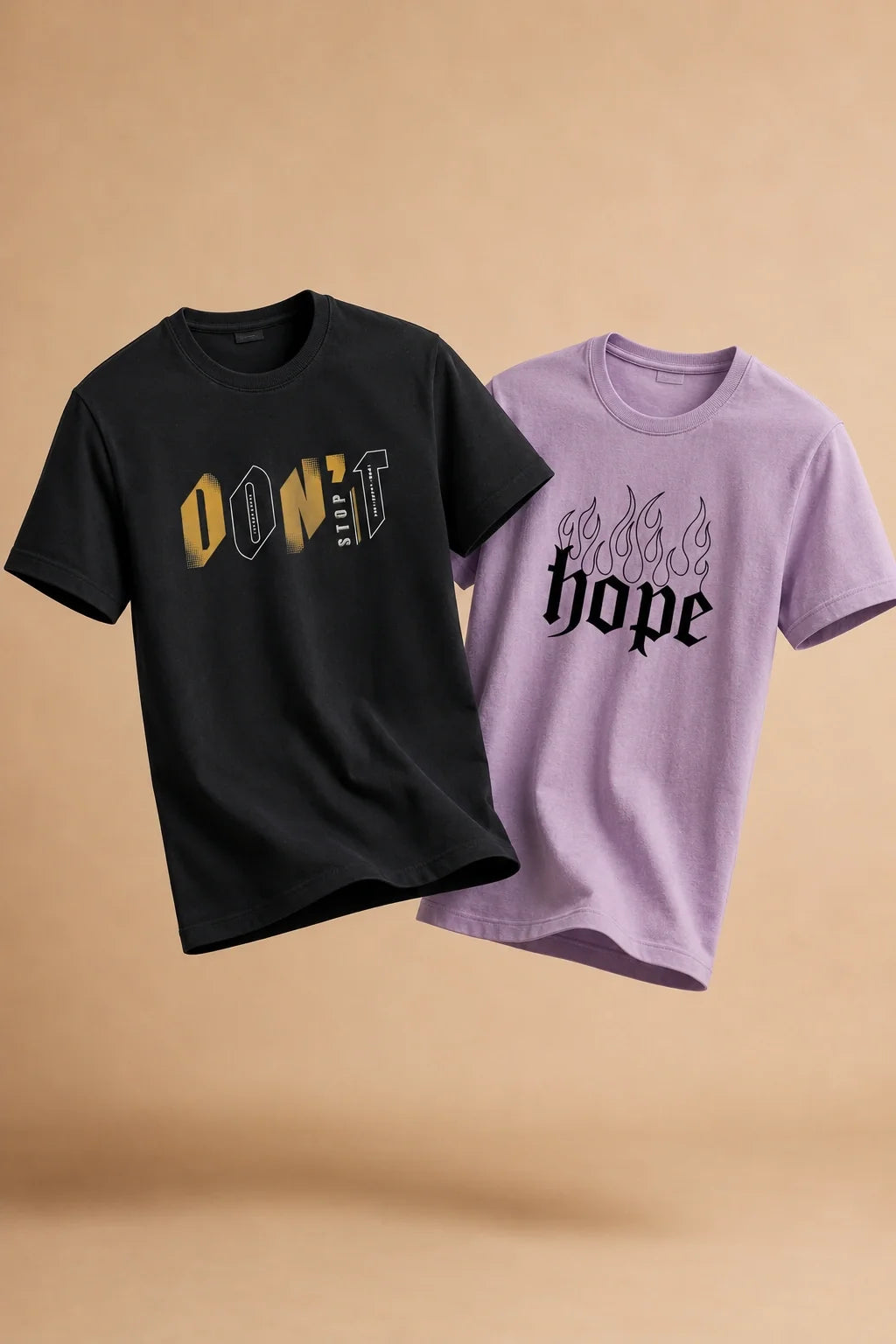Hope & Don't Regular Fit T-Shirt | 180 GSM | Kapda Kulture