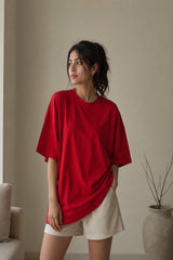 Red Plain Women’s Summer T-Shirt