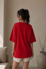 Red Plain Women’s Summer T-Shirt