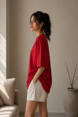 Red Plain Women’s Summer T-Shirt