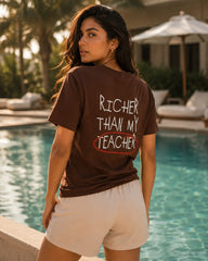 School Manifestation Brown Women’s Summer T-Shirt