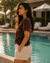 School Manifestation Brown Women’s Summer T-Shirt
