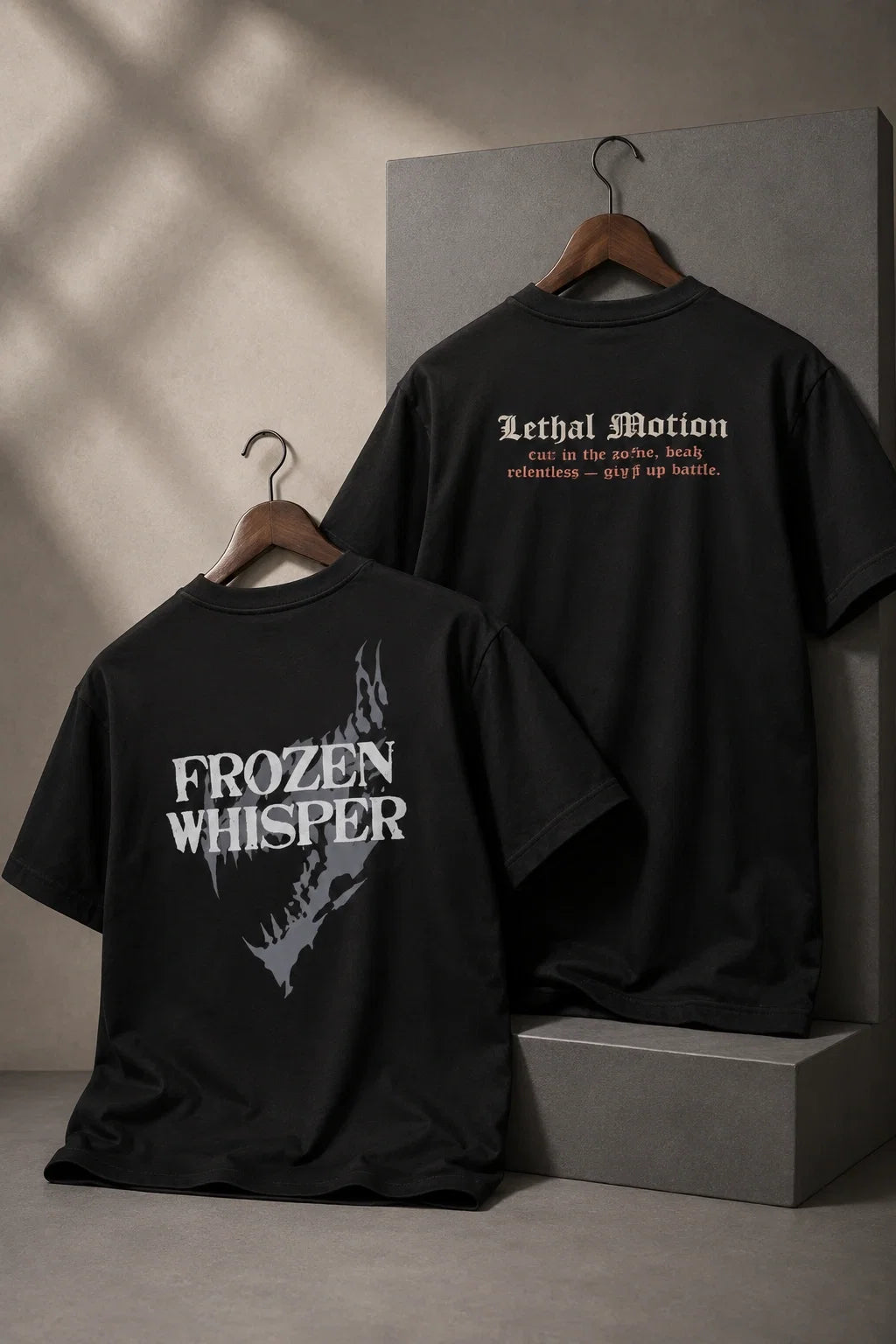Frozen Whisper x Lethal Motion Oversized T-Shirt Combo