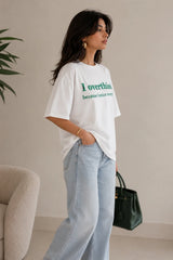 I overthink Oversized T-Shirt For Women