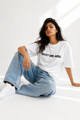 Lucky Girl Aura Oversized T-Shirt For Women