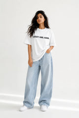 Lucky Girl Aura Oversized T-Shirt For Women