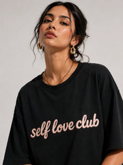 Self Love Club Oversized T-Shirt For Women