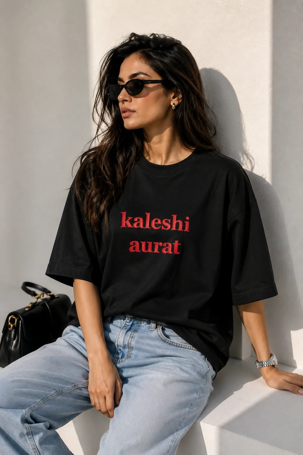 Kaleshi Aurat Oversized T-Shirt For Women