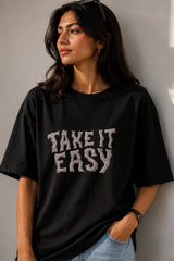 Tack it Easy Oversized T-Shirt For Women