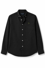 Black Plain Linen Cotton Shirt for Men | Premium Casual Shirt | Kapda Kulture
