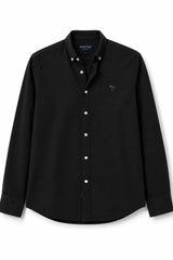 Black Plain Linen Cotton Shirt for Men | Premium Casual Shirt | Kapda Kulture