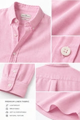 Rose Calm Linen Cotton Shirt for Men | Premium Casual Shirt | Kapda Kulture