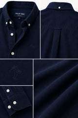 Navy Ease Linen Cotton Shirt for Men | Premium Casual Shirt | Kapda Kulture
