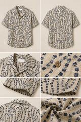 Ocean Drift Linen Cotton Shirt for Men | Premium Casual Shirt | Kapda Kulture