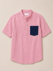 Pink Linen Cotton Shirt for Men | Premium Casual Shirt | Kapda Kulture