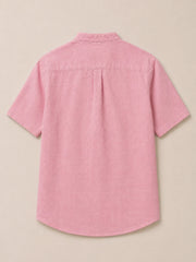 Pink Linen Cotton Shirt for Men | Premium Casual Shirt | Kapda Kulture