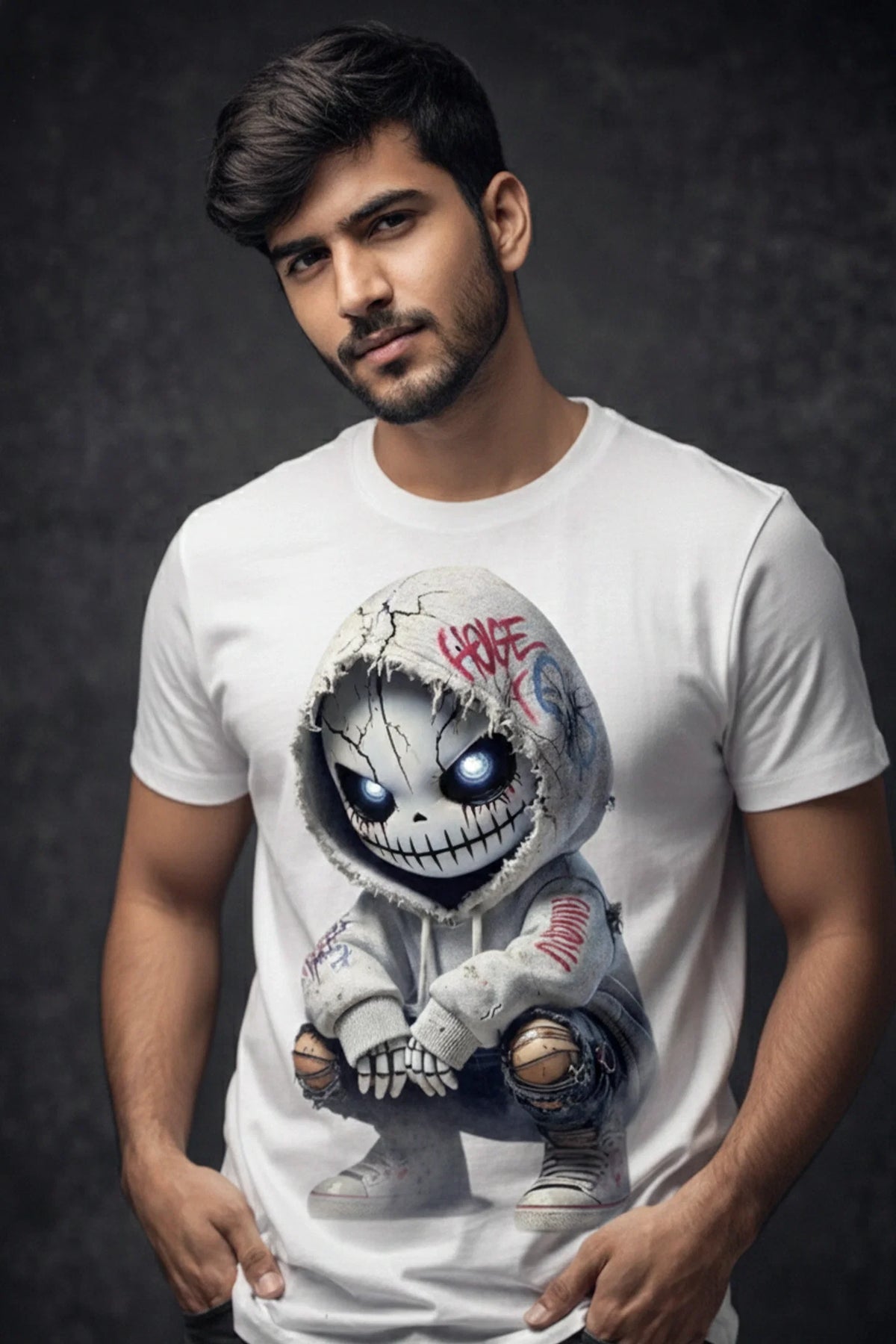 Men’s Printed Short Sleeve T-Shirt – Premium Cotton Streetwear