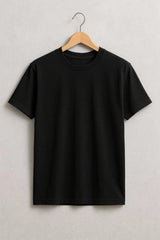 Black Regular Fit Plan T-Shirt