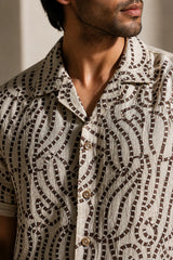 Sahara Drift Linen Cotton Shirt for Men | Premium Casual Shirt | Kapda Kulture