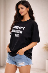 Same Shet Different Day Black Women’s Summer T-Shirt