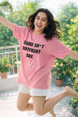 Same Shet Different Day Baby Pink Women’s Summer T-Shirt