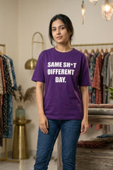 Same Shet Different Day Classic Purple Women’s Summer T-Shirt
