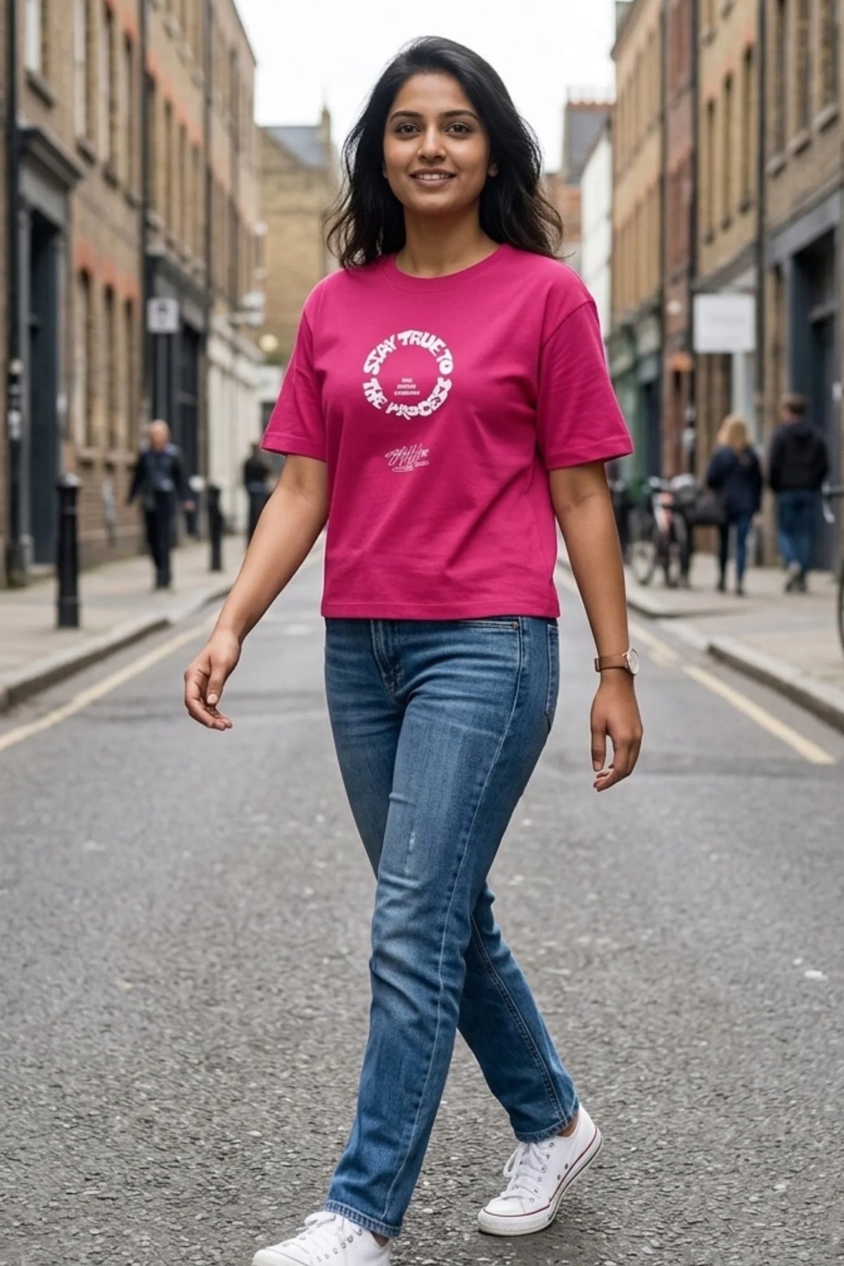 Stay True Raspberry Pink  Women’s Summer T-Shirt