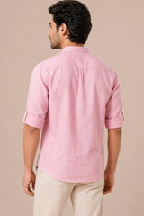 Blush Linen Cotton Pocket Kurta Shirt for Men | Premium Casual Kurta Shirt | Kapda Kulture