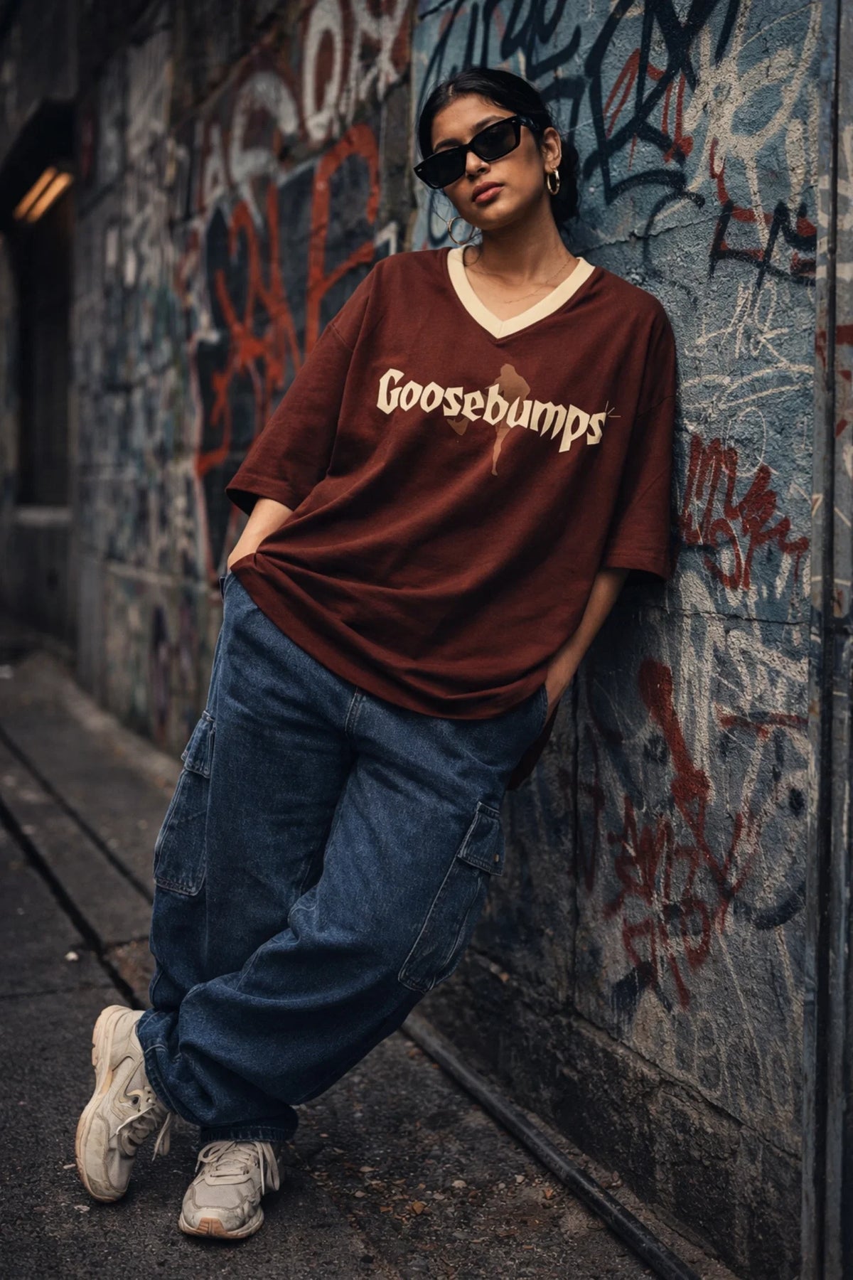 Goosebumps Maroon Women’s Summer T-Shirt