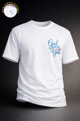 White oversized couple t shirt back view minimal design Kapda Kulture India relaxed fit outfit
