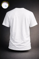 White oversized t shirt product BACK view God gave me you design Kapda Kulture India