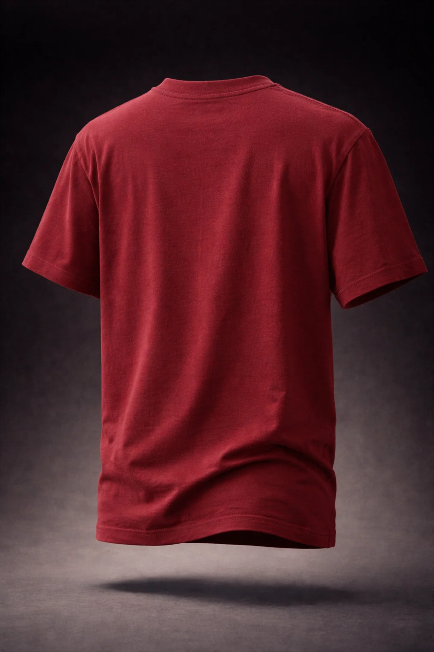 Maroon oversized t shirt product BACK view you are my person design Kapda Kulture India